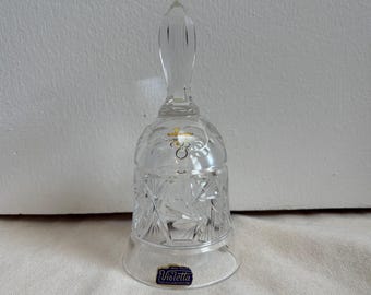 Violetta hand-carved lead crystal bell SEE DESCRIPTION