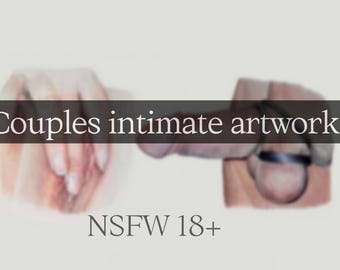 Retrato íntimo personalizado para parejas / Ilustración artística de partes del cuerpo / Regalo artístico discreto que promueve la aceptación del cuerpo