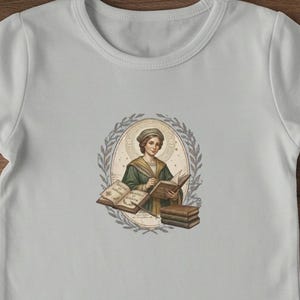 Classical Scholar T-Shirt: Knowledge is Power Book Lover Apparel image 1