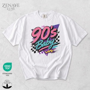 Camiseta de bebé de los 90, colores cómodos, camiseta con estética retro de los 90, camiseta gráfica divertida y atrevida del milenio, regalo de cumpleaños vintage para ella.