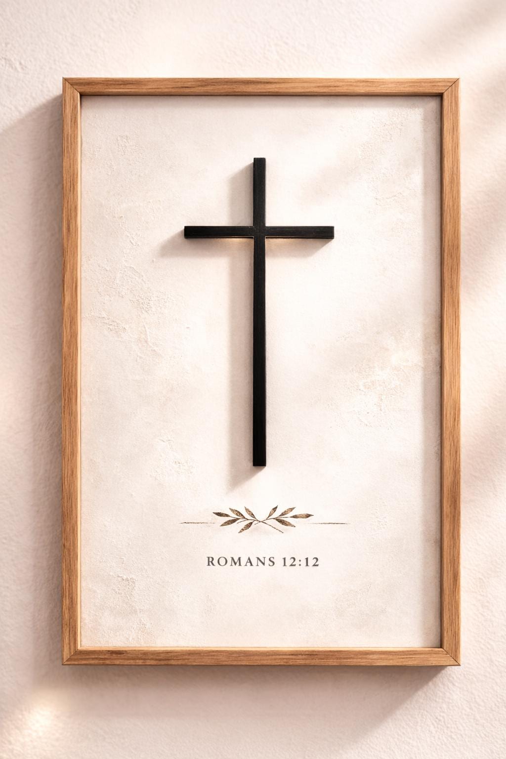 Christian Cross Wall Art, Faith Hope Love Bible Verse, Minimalist ...