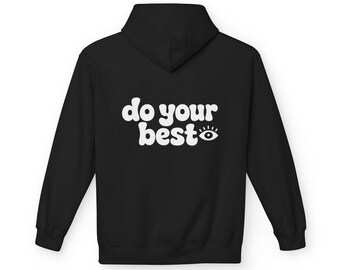 Bluza z kapturem z motywującym cytatem, minimalistyczna bluza, bluza unisex, prezent w stylu streetwear