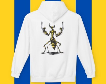 Bluza z kapturem Mantis X Graphic: bluza typu streetwear w stylu komiksowym, unisex