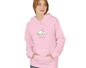 Sudadera con capucha Sleeping Cloud / Diseño minimalista para dormir, prenda de felpa acogedora