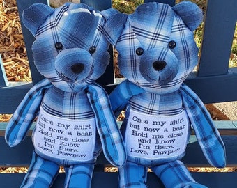 etsy memory bear