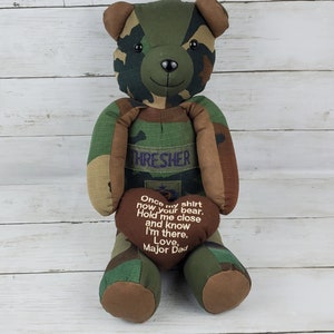 Custom Memory Bear Teddy Bear from Loved Ones Clothing Remembrance Bear image 9