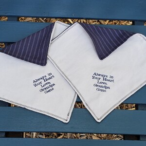 Memory Handkerchief from Loved Ones Clothing Rememberance Item image 2