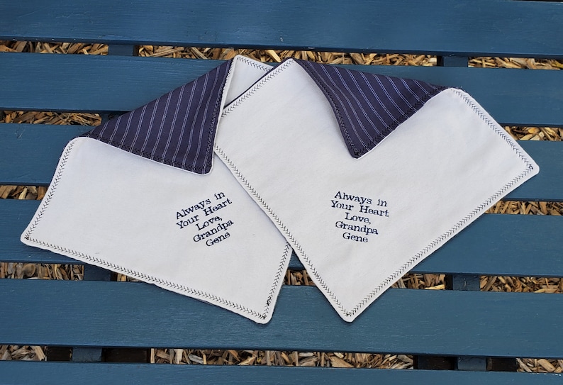 Memory Handkerchief from Loved Ones Clothing Rememberance Item image 2