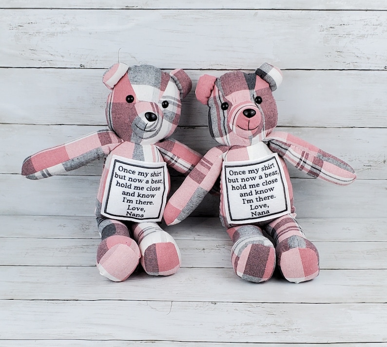 Custom Memory Bear Teddy Bear from Loved Ones Clothing Remembrance Bear image 4