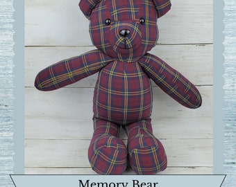 Custom Memory Bear - Teddy Bear from Loved Ones Clothing - Rememberance Bear