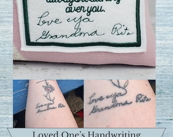 ADD ON - Add Handwriting to Your Memory Animal or Pillow