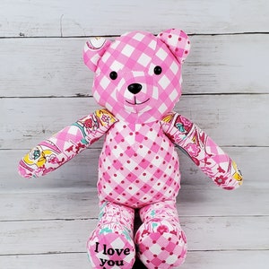 Custom Memory Bear Teddy Bear from Loved Ones Clothing Remembrance Bear image 5
