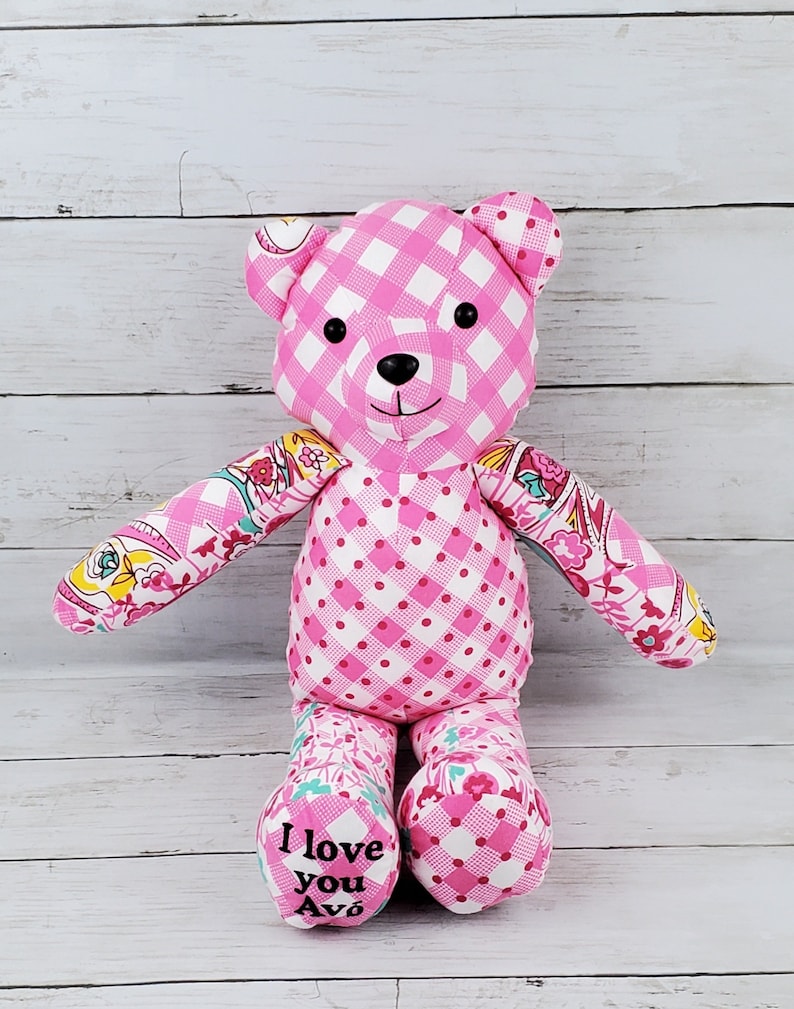 Custom Memory Bear Teddy Bear from Loved Ones Clothing Remembrance Bear image 5