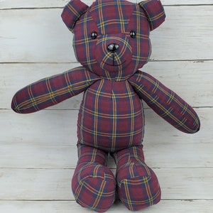 Custom Memory Bear Teddy Bear from Loved Ones Clothing Remembrance Bear image 8