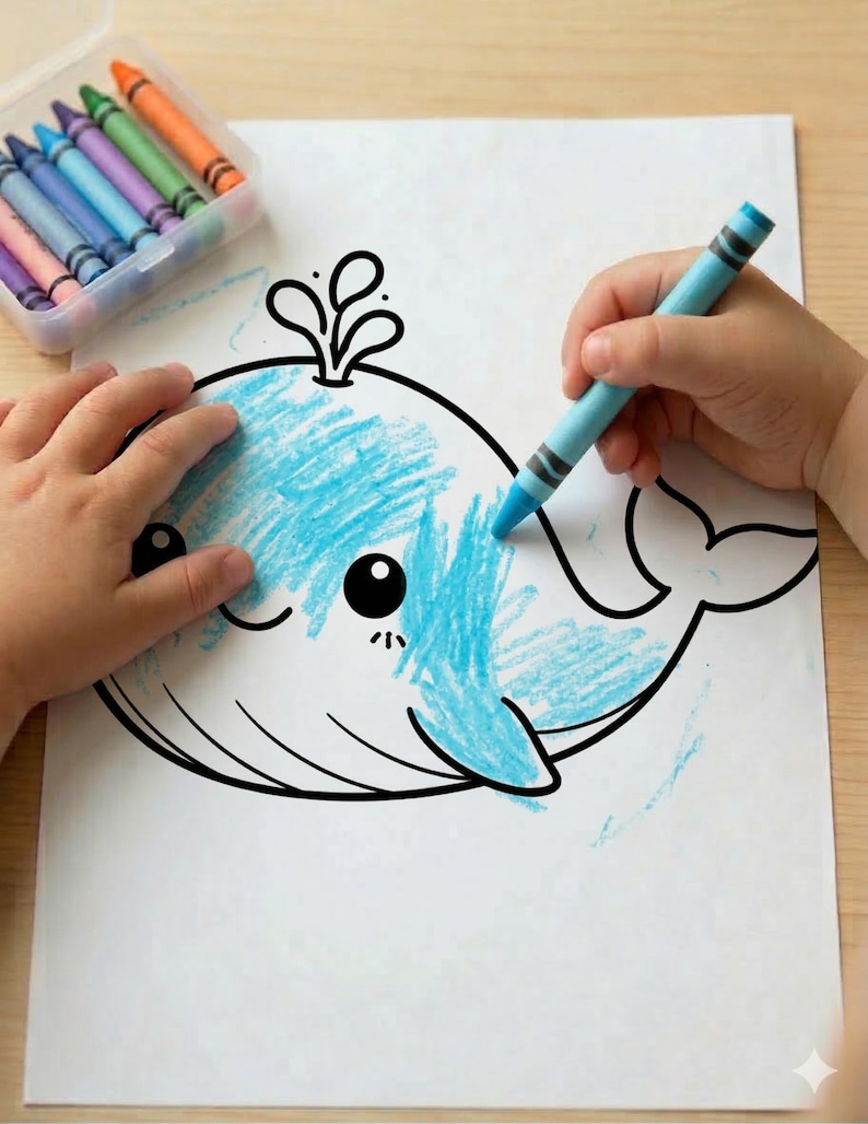 toddler animal coloring book printable with bold line drawings and simple animals for preschool kids ages 2–4.