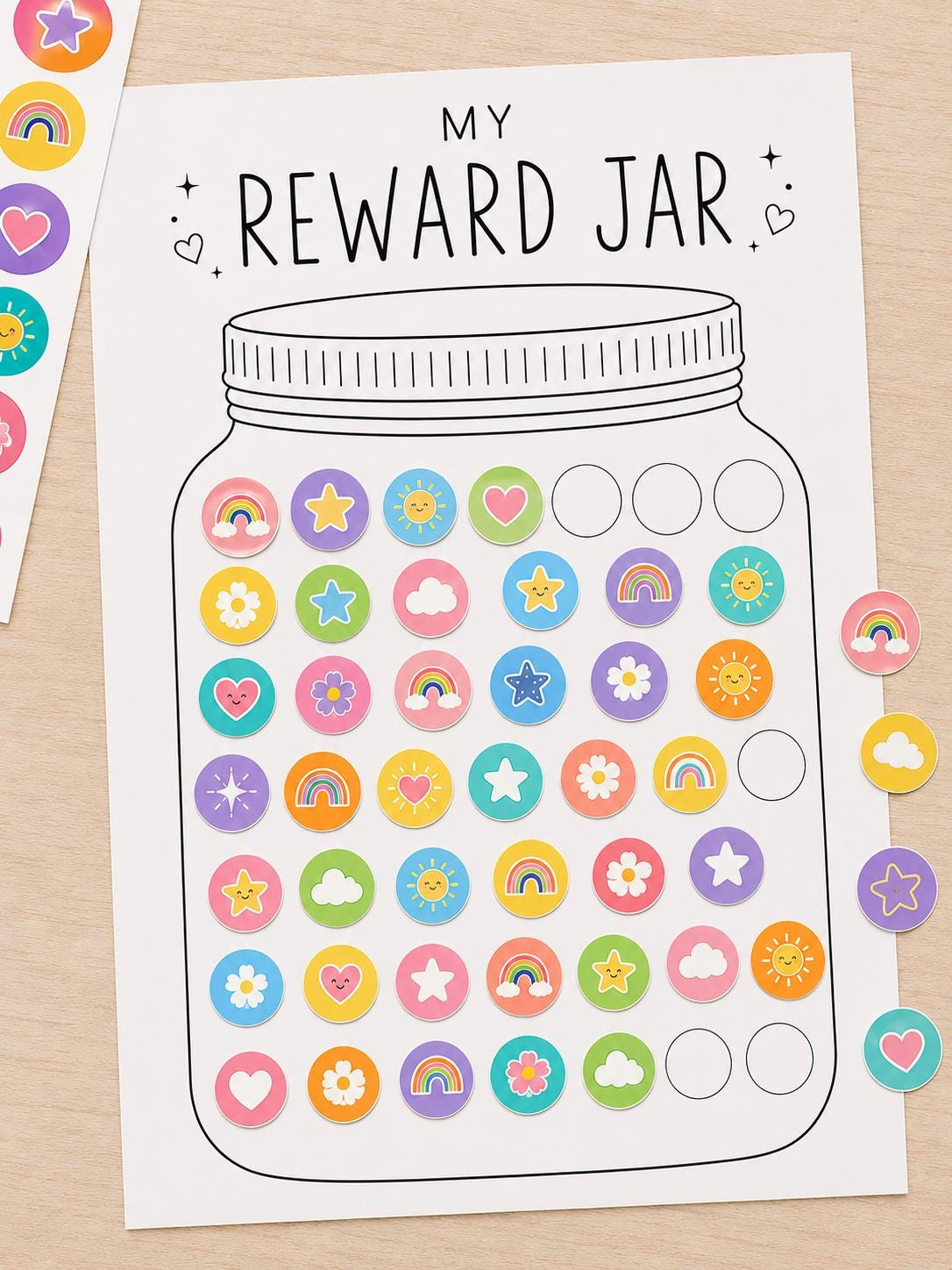Tableau Motivation Positif Pot De Récompense Magnétique Pour Enfants - Tableau De Motivation