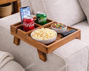 Wooden Sofa Arm Tray Table, Couch Arm Table, Couch Arm Rest Table, Sofa Arm Table, Sofa Arm Tray, Sofa Tray Armrest, Snack Tray For Couch