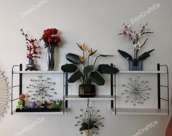 Wooden Wall Mounted Bookshelves, Floating Bookshelves, Large Floating Shelf, Book Display Shelf, Modern Bookshelves, Living Room Shelves