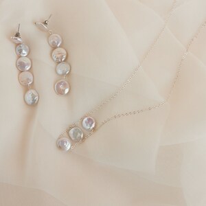 Platos Boucles d'oreilles mariage perles de culture imagen 4