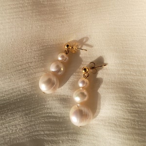 Boucles d&#39;oreilles de mariée Perlen de Kultur - Bijoux de mariée chic