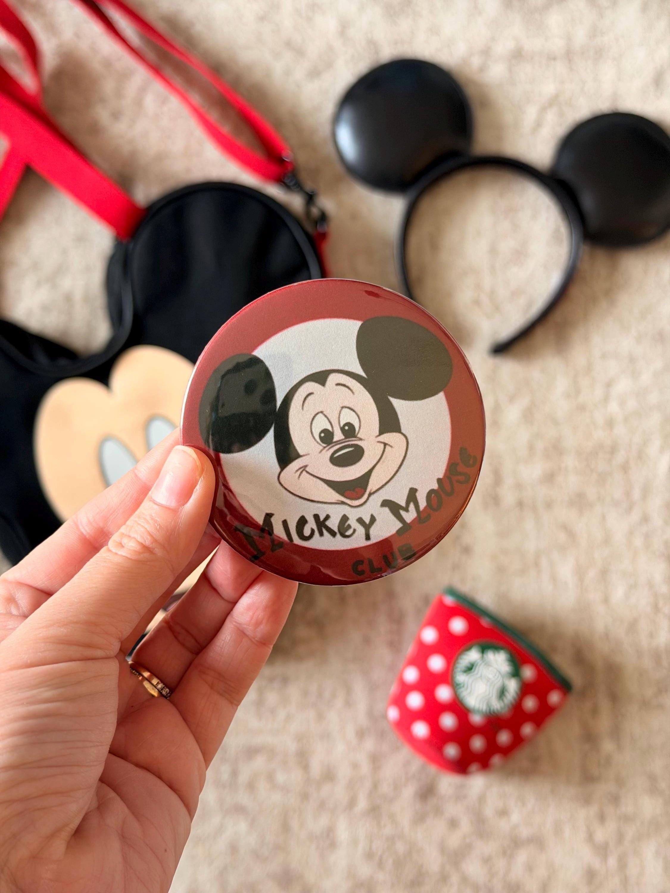 Disney Button Mickey Mouse Club - Etsy