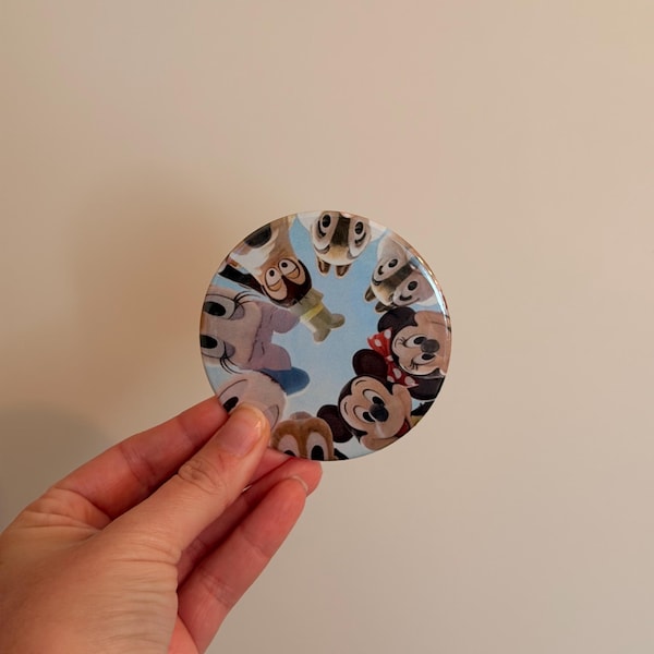 Disney Button Mickey and Friends
