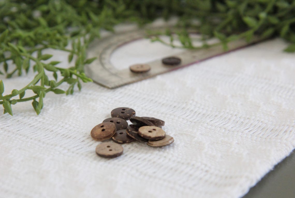 Half Inch Button Wooden Buttons Half Inch – Natural Sewing Notions for Crafts & Clothing ...