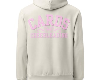 Annandale Cardinals Cheer Sweatshirt | Cream Pink Print Crewneck Pullover