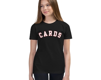 Youth CARDS T-Shirt | Varsity Style Cardinal Spirit Wear Tee