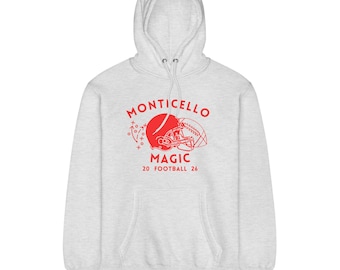 Monticello Magic Vintage Football Hoodie | School Spirit Sweatshirt