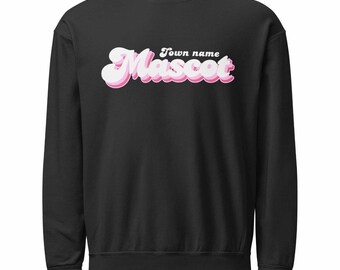 Custom Mascot Crewneck Sweatshirt | Personalized Cheer Team Apparel