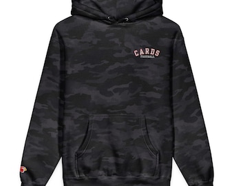 Annandale Cardinals Embroidered Football Hoodie | Premium Heavyweight Sweatshirt | Black, Grey, Camo & Black Camo | Independent Trading Co.