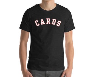 CARDS Varsity Graphic T-Shirt | Bella + Canvas School Pride Apparel