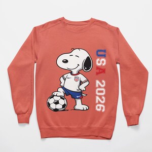 Soccer Snoopy PNG SVG Bundle: USA World Cup 2026, Digital Download image 7