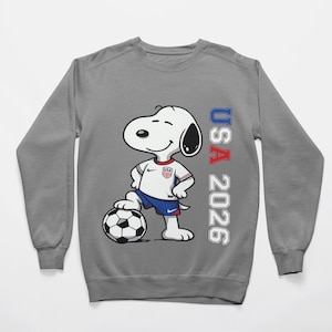 Soccer Snoopy PNG SVG Bundle: USA World Cup 2026, Digital Download image 10