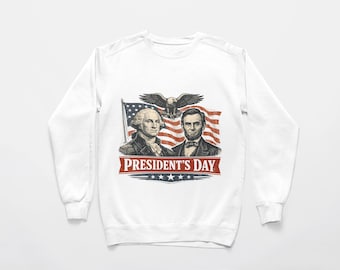 President's Day George Washington and Abraham Lincoln PNG SVG Bundle: Digital Download