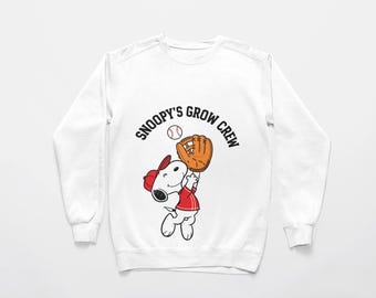 Snoopy Baseball Grow Crew: PNG SVG Bundle (Digital Download)