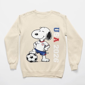 Soccer Snoopy PNG SVG Bundle: USA World Cup 2026, Digital Download image 8