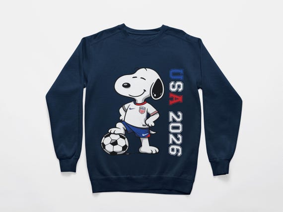 Soccer Snoopy PNG SVG Bundle: USA World Cup 2026, Digital Download