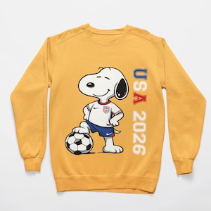Soccer Snoopy PNG SVG Bundle: USA World Cup 2026, Digital Download image 4