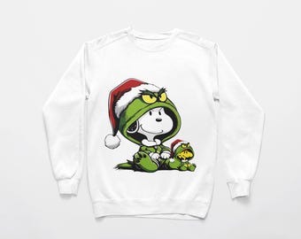 Funny Snoopy Grinch Christmas SVG PNG Bundle (Digital Download)
