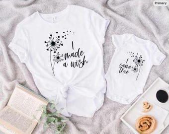 Mama Tochter SVG: I Made A Wish, Muttertag (Digitaler Download)