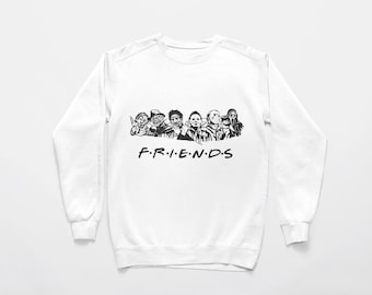 Personajes de películas de terror de Friends en formato SVG y PNG: Halloween (Descarga digital)
