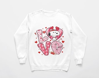 Valentine Snoopy Love PNG SVG Bundle: Dog Graphic (Digital Download)