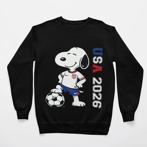 Soccer Snoopy PNG SVG Bundle: USA World Cup 2026, Digital Download image 2