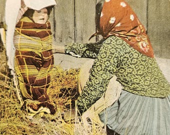 Antique Native Mother & Child Postcard – 1912 Cancel – Newman AC9