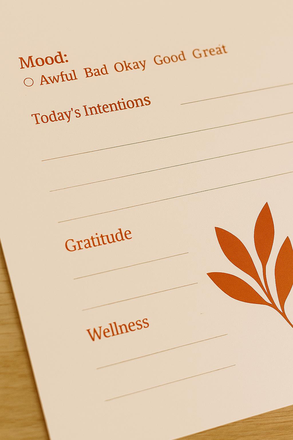 Daily Wellness Planner – Self Care Journal for Mindfulness, Reflection ...