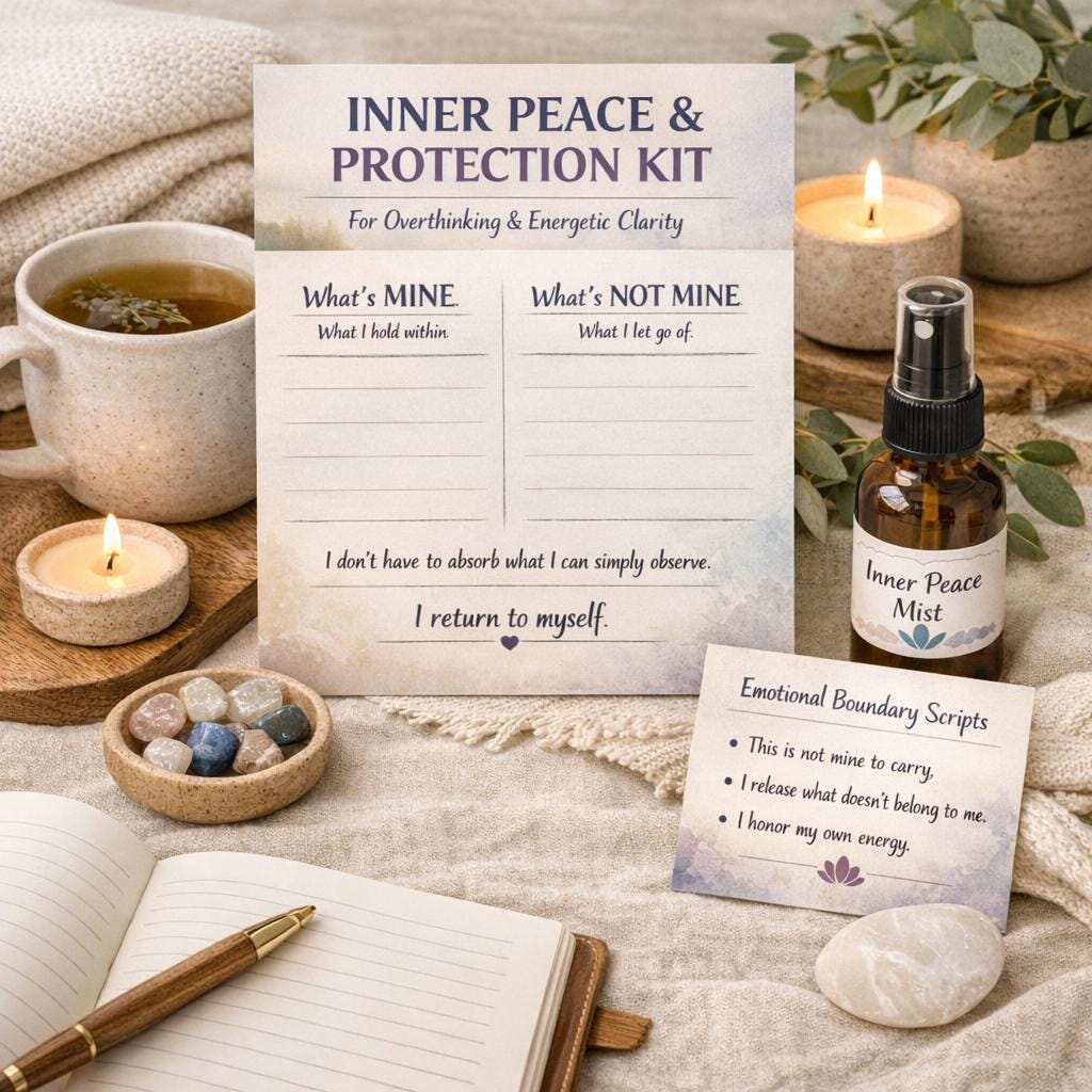 Inner Peace Protection Kit – Emotional Clarity & Overthinking Relief ...