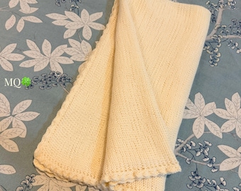 Hand-knitted baby blanket, 100% merino wool, soft & cuddly, superwash, for newborns, various colors/sizes (Limited Edition available)