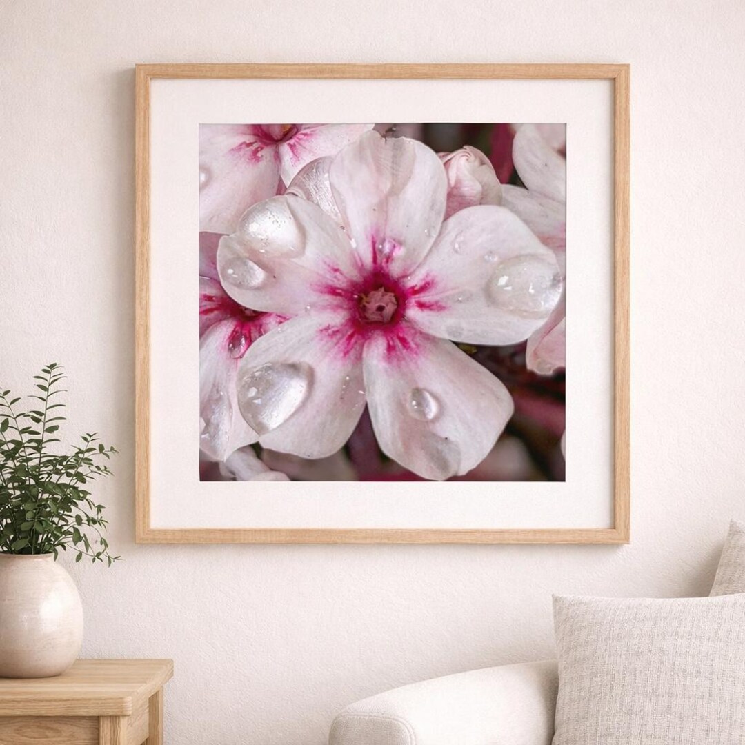 Pink Flower Photography Printable | Floral Wall Art Digital Download ...